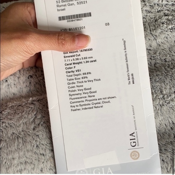 🪞 TACORI Diamond Engagement wedding Emerald Cut 18k Gold Ring - Picture 10 of 17